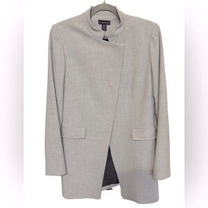 Amaryllis lined jacket mid thigh front pockets and front snap closure S